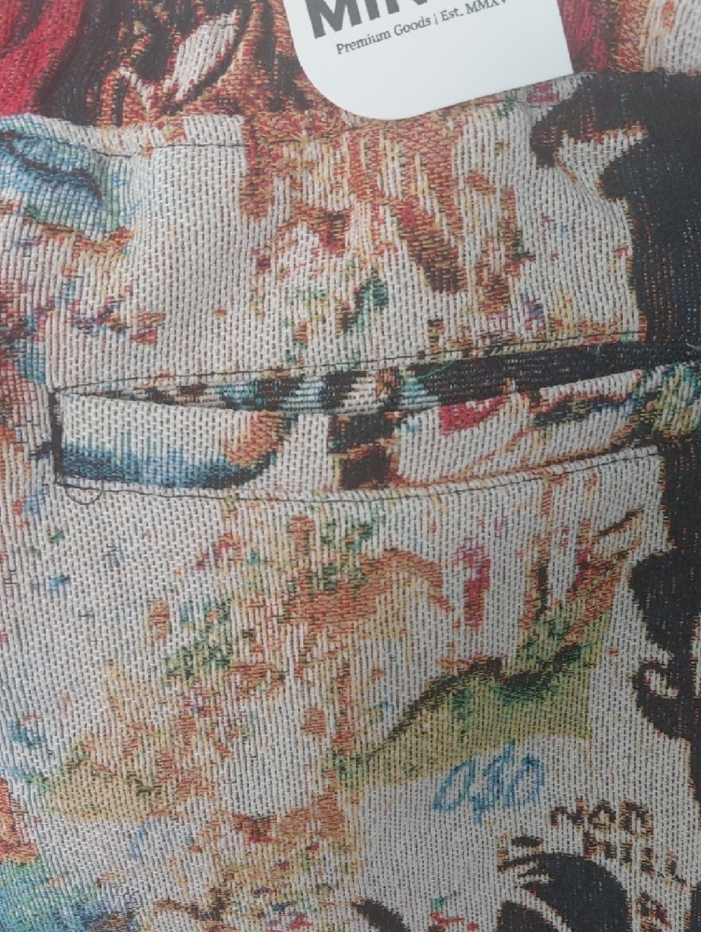 Abstract Print Men's Flat Front Shorts - Multicolor - Picture 5 of 8